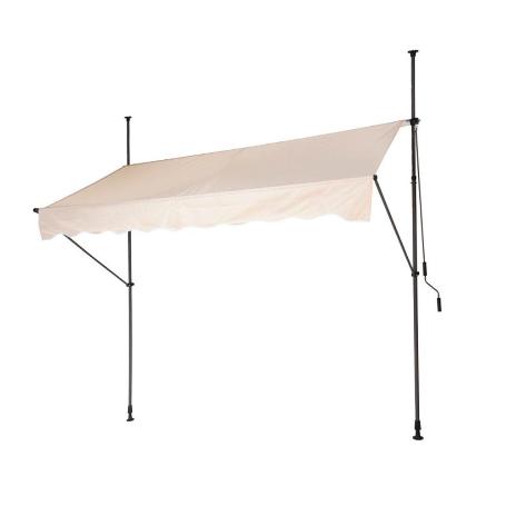 TOLDO + ESTRUCTURA 250X120 CM CREMA