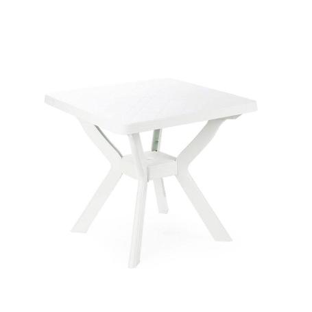MESA RESINA NILO BLANCA 79X79 CM