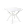 MESA RESINA NILO BLANCA 79X79 CM