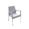 SILLON RESINA ALUMINIO BLANCO 8310B