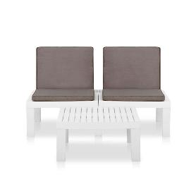 TRESILLO MACARENA + COJINES BLANCO