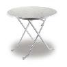 MESA REDONDA PLEGABLE 85 CM BLANCA
