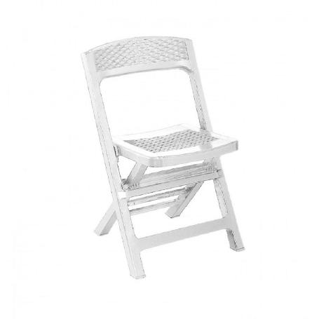SILLA PLEGABLE RESINA ASSO BLANCA