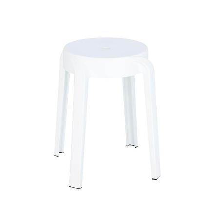 TABURETE RESINA 34X45 CM APILABLE BLANCO