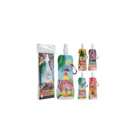 BOTELLA FLEXIBLE DECORADA+ MOSQUETON 450 ML