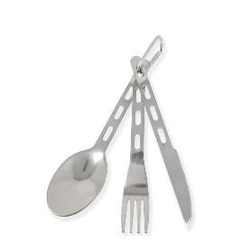 CUBIERTOS INOXIDABLES CAMPING