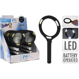 LUPA AUMENTO LUZ LED 24 CM