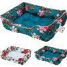 CAMA MASCOTAS FLORES 50X40X15 CM SURTIDA