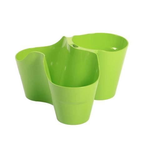 MACETA TRIPLE APILABLE 25X14 CM SURTIDA