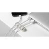 CLIP ADHESIVO MULTIPLE PARA CABLE BLANCO