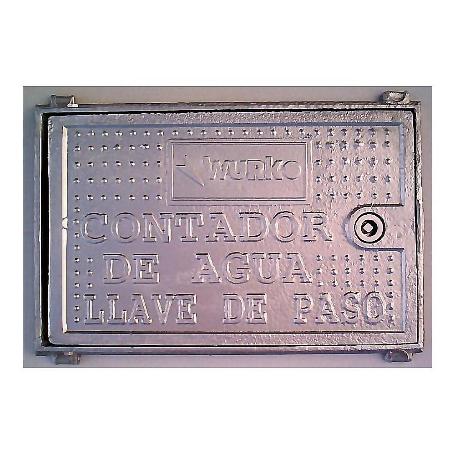 PUERTA CONTADOR 27X37 CM ALUMINIO + LLAVE