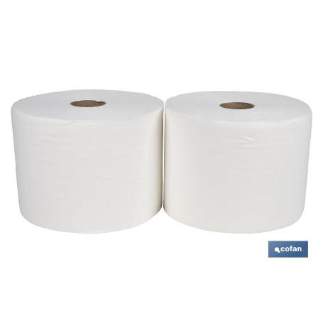 BOBINA CELULOSA EXTRA-LAMINADA VIRGEN 2 CAPAS 3K. 287 MT(2ROLLOS).