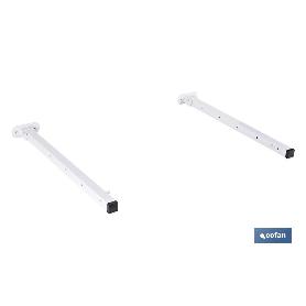 TENDEDERO DE PARED ABATIBLE JUEGO DE DOS SOPORTES LARGO 50,5 CM