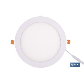 DOWNLIGHT EMPOTRABLE BLANCO SMD 18 W 1800 LM Ø220 MM 3CCT