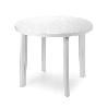 MESA RESINA TONDO BLANCA 90 CM