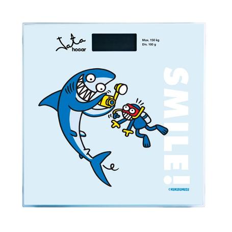 BASCULA SMILE VIDRIO 150 KG KUKUXUMUSU