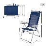 SILLA PLEGABLE ALUMINIO SLIM 6 POS 47X66X107 CM