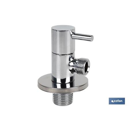 VÁLVULA DE ESCUADRA 1/2 X 3/8 MODELO LUX