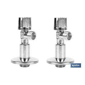 SET 2 VÁLVULAS DE ESCUADRA 1/2 X 1/2 ANTICAL