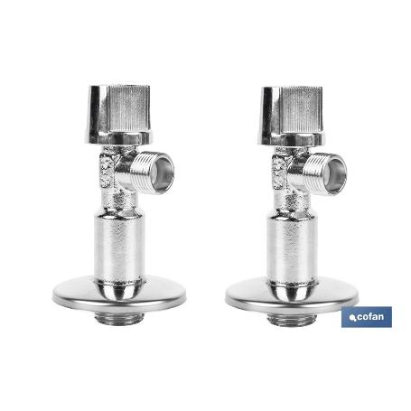 SET 2 VÁLVULAS DE ESCUADRA 1/2 X 1/2 ANTICAL