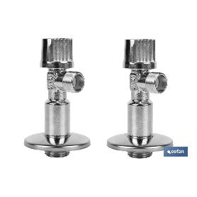 SET 2 VÁLVULAS DE ESCUADRA 1/2 X 3/8 ANTICAL MODELO LARGO