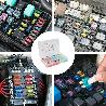 KIT DE FUSIBLES DE COCHE, 150 PCS, EXTRACTOR DE FUSIBLES PARA COCHE, CARAVANAS, FURGONETA, MOTO, BARCOS (5A 10A 15A