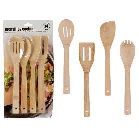 PALETAS MADERA 30 CM 4 PIEZAS