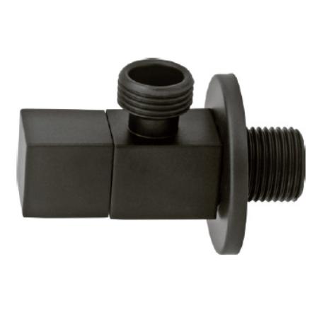 VALVULA ESCUADRA 1-2X3-8 NEGRA MOD BLACK CUBE M-REDOND AR021-1