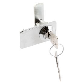 CERRADURA PUERTA CRISTAL DOBLE CROMO (CAJA 12)