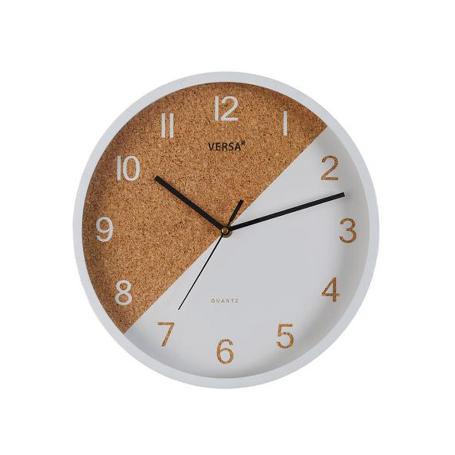 RELOJ BLANCO CORCHO 30 CM