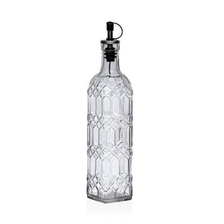 ACEITERA VIDRIO DECORADA 500ML 5,5X30 CM