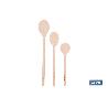 SET DE 3 CUCHARAS  DE MADERA 20/25/30 CM