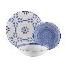 VAJILLA PORCELANA 18 PIEZAS AZURITA