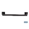 TOALLERO NEGRO MATE DE ACERO CON DISEÑO CUADRADO GAMA FAIAL 45 X 8 X 5,5 CM