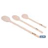 SET DE 3 CUCHARAS REDONDAS DE MADERA 20 CM, 25 CM, 30 CM