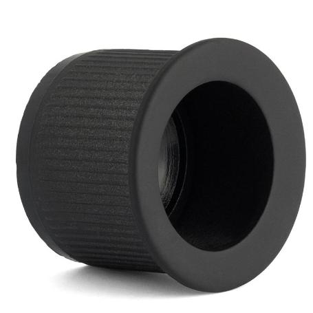 TIRADOR EMBUTIR ZAMAK MODELO DEDAL NIQUEL SATINADO, NEGRO MATE ACABADO NEGRO MATE