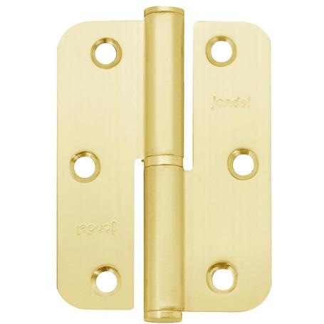 PERNIO CANTO REDONDO 90-65-2,5 BLANCO/LATON  IZQUIERDA/DERECHA MANO DERECHA ACABADO LATONADO