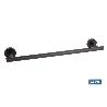 TOALLERO NEGRO MATE DE ACERO CON DISEÑO REDONDO GAMA RIBEIRA 45 X 8 X 5 CM