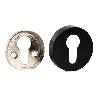 BOCALLAVE SEGURIDAD Ø51X10MM NEGRO, CROMO CEPILLADO, LATÓN MATE ACABADO LATÓN MATE