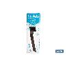 TOALLERO NEGRO MATE DE ACERO CON DISEÑO CUADRADO GAMA FAIAL 27 X 8 X 5,5 CM