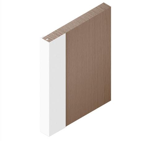 PERFIL VERTICAL DUCADO 2,75M PLATA MATE, BLANCO, NEGRO SP19 ACABADO BLANCO