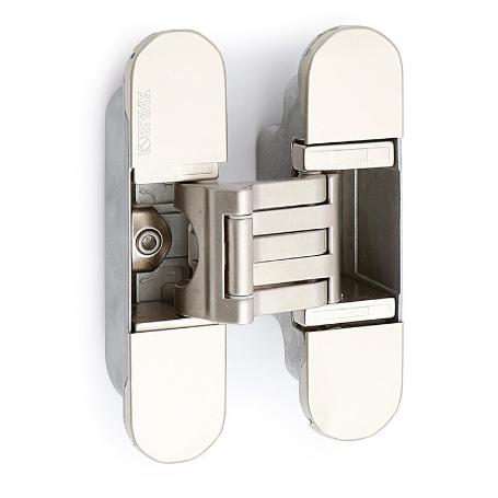 BISAGRA INVISIBLE KUBICA K6300 NIQUEL SATINADO, NEGRO ACABADO NEGRO