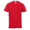 CAMISETA ALGODON CUELLO REDONDO VARIOS COLORES TALLA S-XXL COLOR ROPA COLOR ROJO TALLA S