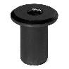 TUBO CONJUNTO UNION M6 CEGAS NEGRO / NÍQUEL ACABADO NEGRO LONGITUD 15 MM