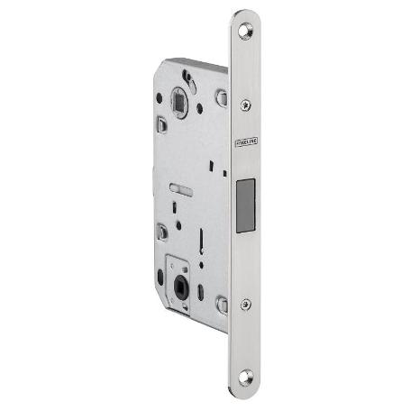 CERRADURA MAGNÉTICA EMBUTIDA MODELO CALEB PARA BAÑO - ACERO INOXIDABLE SATINADO O ANTRACITA NEGRO ACABADO NEGRO