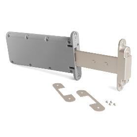 BISAGRA OCULTA KIKER PARA PUERTAS BATIENTES - APERTURA 90° Y DISEÑO INVISIBLE ACABADO NÍQUEL SATINAD