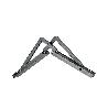 JUEGO BISAGRA ABATIBLE PARA CRISTAL 12MM