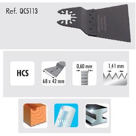 HOJA SIERRA OSCILANTE 68X42MM QC5113