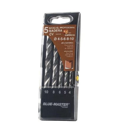 ESTUCHE BROCAS MAD.PROF.5P 4-5-6-8-10MM