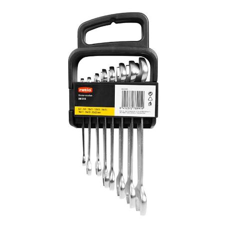 JUEGO 8 LLAVES FIJAS 2 BOCAS 6-22MM